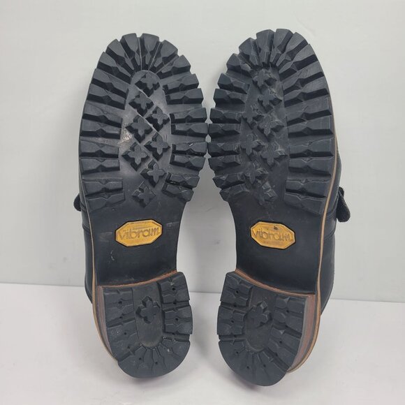 Georgia Boot Men's Black Leather Clogs With Buckle Strap G0150 US Size 12M - Picture 7 of 8